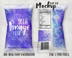 Potato Chip Bag Label Mockup Add Your Own Image And Etsy In 2020 Free Packaging Mockup Free Psd Mockups Templates Mockup Free Psd