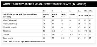 size chart measurement guide