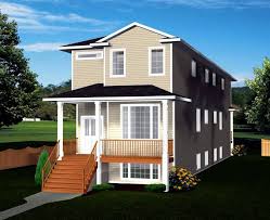 The choppy outlook of such homes not only blocks light and air but looks cramped as well. Narrow Lot Front To Back 2 Storey Bi Level Duplex Plan 2012658 By E Designs House Balcony Design House Plans Narrow Lot House Plans