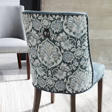 Corinne Gray Medallion Velvet Dining Chair Pier 1 Blue Dining Chair Velvet Dining Chairs Linen Dining Chairs
