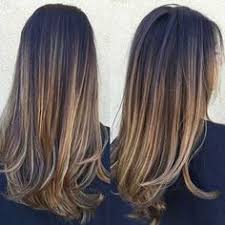 Different Angles Showing Woman With Dark Brunette Hair And Blonde Highlights Straight Hai In 2020 Brown Hair With Blonde Highlights Brown Blonde Hair Balayage Brunette
