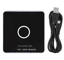 RFID Card Reader, UHF USB Desktop Reader Writer 902～928MHz Frequency, 50cm  Contactless Proximity Sensor Built-in Buzzer, Compatible with ISO18000-6C,  ...