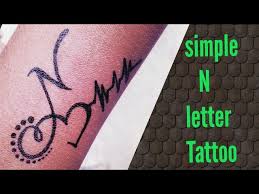 This is amit kumar's user profile on mylot. N Letter Tattoo By Tattoo By Kk Youtube