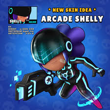 Nesta gameplay de brawl stars, trago as melhores criações de fãs da semana, tem nova skins, novo modo de jogo e até novo. Skin Idea Arcade Shelly Brawlstars