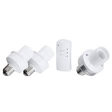 Led Concepts Remote Control Wireless Light Bulb Socket Cap Switch For Lamps Bulbs And Fixtures Set Of 3 Sockets Led Concepts