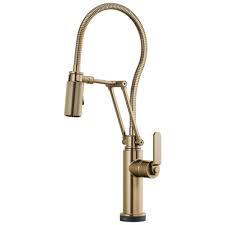 If yes, then you will testify that something is comforting about these faucets. Brizo 64144lf Gl Litze Articulating Kitchen Faucet With Finished Hose 1 8 Gpm Flow Rate Luxe Gold 1 Handle 1 Faucet Hole Domestic Commercial First Supply
