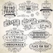 Set Of Vintage Frames And Design Elements With Text Placements Eps10 Cornice Vintage Lettere Dell Alfabeto Tipografia Vintage