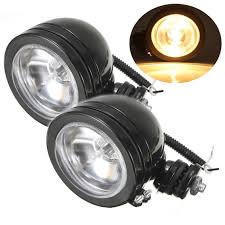2pcs Universel 4 Led H3 Phare Projecteur Longue Portee Travail Feux Avant Moto Cdiscount Auto