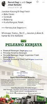 Untuk mengisi jawatan kosong seperti berikut : Asal Gombak Twitterren Jawatan Kosong Pasaraya Segi Greenwood Siapa Ada Perasan Pasaraya Segi Baru Nak Bukak Dekat Greenwood Ni Haa Ada Beberapa Jawatan Kosong Yang Boleh Korang Apply Kemasukan Segera Whatsapp