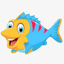 Cute Cartoon Marine Fish Vector Png And Vector Cartoon Fish Cartoon Clip Art Fish Vector