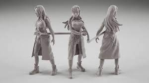 My workflow involved drawing the design with ink, scanning it, using. 3d Print Anime Figures Stl Files 10 Best Sites All3dp