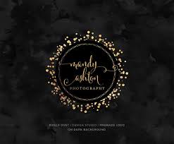 Artistic High Resolution Black And Gold Glitter Background Glitter Logo Premade Logo Circular Logo Gold By Pixelsdustdesign Circular Logo Premade Logo Glamour Logo
