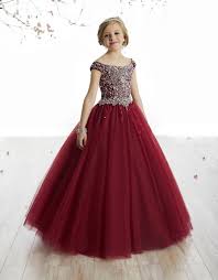 Girls Long Off Shoulder Tulle Dress By Tiffany Princess 13505 Girls Formal Dresses Gowns For Girls Girls Long Dresses