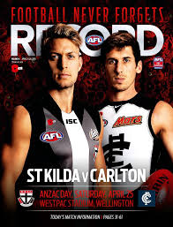 Afl Record R4 Nz Cover Magazine Cover Cover Carlton