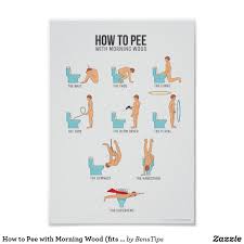 How To Pee With Morning Wood Fits All A4 Frames Poster Poster Frame Morning Wood Pee