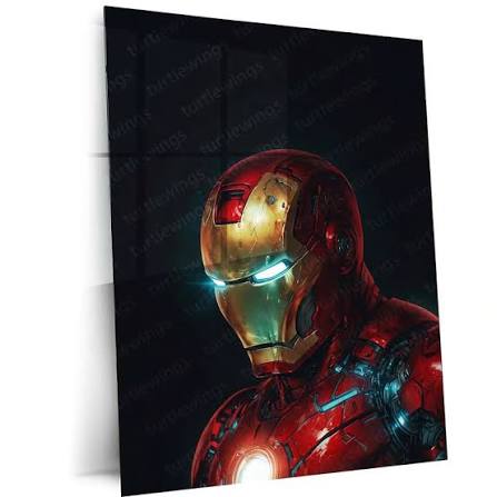 Iron Man Metal Frame | Tony Stark Wall Art | Marvel Superhero Frame –  TURTLEWINGS