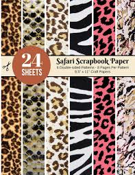 Simply throw a cowhide rug on the floor and pair it with gold and yellow accents. Buy Safari Scrapbook Paper 24 Double Sided Craft Patterns Animal Print Sheets For Papercrafts Album Scrapbook Cards Decorative Craft Papers Antique Old Ornate Printed Designs More Book Online At Low