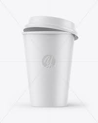 Download Kraft Coffee Cup Mockup In Cup Bowl Mockups On Yellow Images Object Mockups PSD Mockup Templates