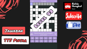 Inilah kunci jawaban tts pintar terbaru untuk level 121, 122, 123,. Kunci Jawaban Tts Level 93