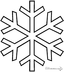 Flocon De Neige 004 Coloriage En Ligne Gratuit Pour Enfant Flocon De Neige Pochoir Noel Flocon De Neige Dessin