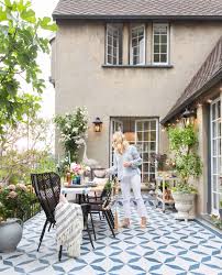 Outdoor, patio & pool tile design ideas. The Finished Patio With The Tile Shop The Look Emily Henderson