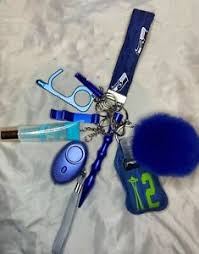 When activated, it will produce a sound louder th an any screaming. Safety Keychain Ebay