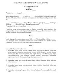 Contoh surat perjanjian kerjasama usaha yang baik harus memenuhi sejumlah syarat tertentu. Contoh Surat Kerjasama Usaha Dagang Contoh Surat