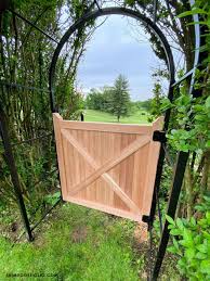 While practical, a gate can be designed as a welcoming structure hinting at a beautiful garden awaiting. Cedar Fence Gate Plans Jaime Costiglio