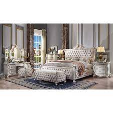 Dili Tufted Upholstered Standard Bed Mebel Kamar Tidur Mewah Tempat Tidur