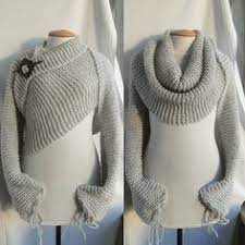 Knit in the round to the armhole. 33 Scarf With Sleeves Ideas Knit Shrug Scarf Sleeves
