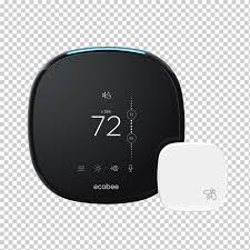 Smoke & carbon monoxide detectors. Ecobee Smart Thermostat Amazon Alexa Homekit Business Electronics People Business Png Klipartz