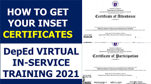A certificate of recognition template can serve as a legal document. How To Get Your Inset Certificates Deped Virtual In Service Training 2021 Youtube