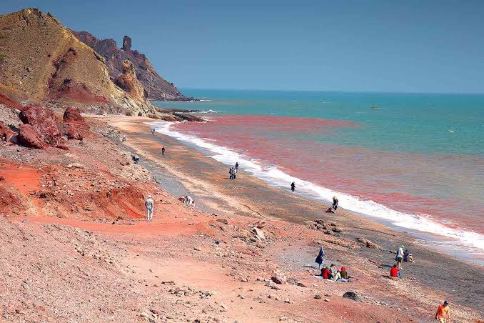 Blood Rain' Phenomenon Turns Beach into an Ominous Shade of Red