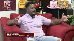 He played college football for the university of miami.he was drafted by the denver broncos in the second round of the 2002 nfl draft.portis was best known for being the starting running back for the washington redskins for seven seasons, in. 26 Minutes With Clinton Portis Cp S Reaction To Adrian Peterson Wearing 26 Youtube