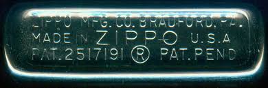 Zippo Date Markings All About Zippo Lighters How To Date