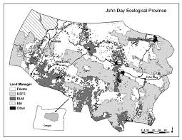 The bureau of land management is an agency within the united states department of the interior responsible for administering federal lands. Location Of The John Day Ecological Province In Central Oregon Land Download Scientific Diagram