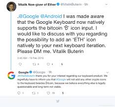 Memes are the fuel that powers the cryptoconomy. Bitcoin Meme Hub On Twitter See Google S Response To Vitalik Asking About The Keyboard Icon