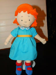 Pbs Sprout Caillou Sister Rosie Plush 13 Doll Plush Stuffed Animal Toy Htf Cinar