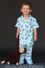 Lazy Day Pajamas Pdf Sewing Pattern Boys Girls Toddlers Sizes 18m 2t 3t 4t 5 6 7 8 Kids Outfits Pajama Pattern Blazer For Boys
