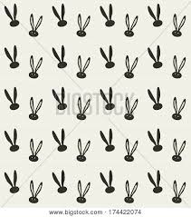 Fold the cotton in half (wrong sides together). Rabbit Pattern Vector Photo Free Trial Bigstock