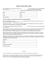 vehicle bill of sale form 86 free templates in pdf word excel download