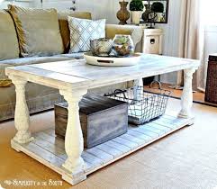 Salvaged Wood Balustrade Coffee Table Knockoffdecor Com Coffee Table Farmhouse Coffee Table Distressed Furniture