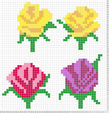 Roses Chart For Duplicate Stitch Needlework Favorites