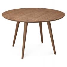 It's important to not base your decision if you don't have that much dining room to work with, a round table will be your best bet. Vintage Scandinavian Style Wooden Dining Table O 120 Cm Walnut Finish Sofia