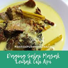 Tapi manalah nak cari stok daging salai tu. Resipi Daging Salai Masak Lemak Cili Api