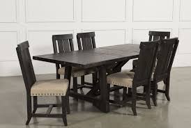 Jaxon 7 Piece Rectangle Dining Set W X2f Wood Chairs Living Spaces Rectangle Dining Set Dining Set With Bench Wood Chair