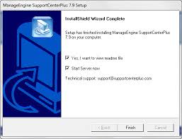 The customer information screen appears. Installing Supportcenter Plus