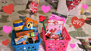 Valentine's day baskets for kids. What I Got My Kids Hubby For Valentines Day Dollar Tree Only Youtube