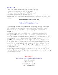 This section is designed to measure the ability to read and understand short passages similar in topic and style to those found in north american universities and. Doc Latihan Toefl 1 Satriana Sahir Academia Edu