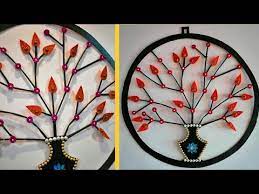 Maybe you would like to learn more about one of these? Newspaper Wall Hanging Newspaper Crafts Paper Flower Wall Hanging Art My Passion Artmypassion Youtube